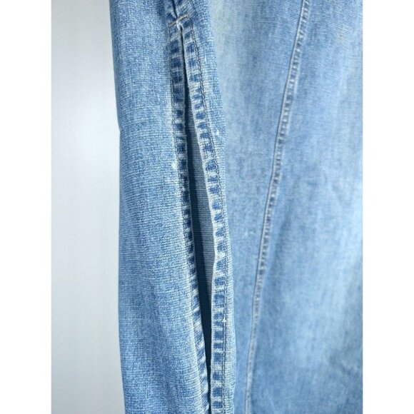 Squeeze Stephen Hardy Denim Maxi Skirt Size 11 Juniors 90s Y2K Grunge Vintage - Picture 10 of 14